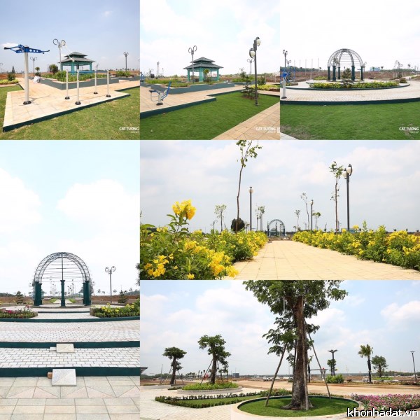 (Bất Động Sản sinh lợi nhất ) Lô đất góc đẹp 2MT đối diện TTTM, sổ riêng đã có. Giá  827tr/nền