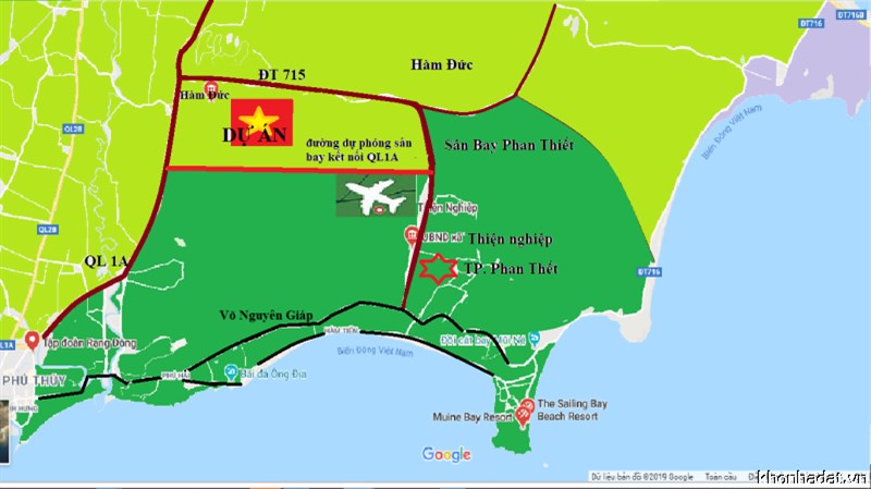 đất sân bay phan thiết 590tr/1000m2 cơ hội đầu tư sinh lời