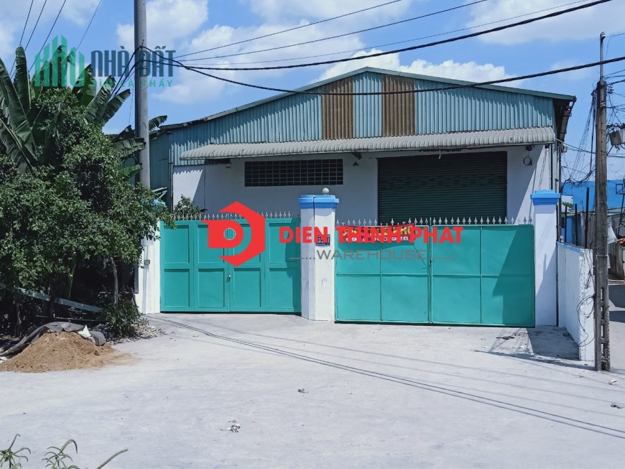 cho thuê nhà xưởng đường 8 quận Bình Tân 800m giá 60tr
