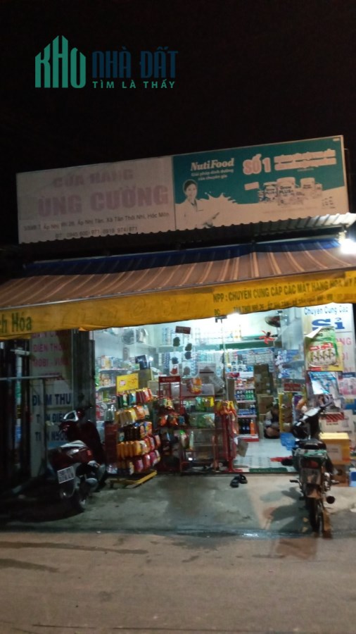 Nhà 2 mặt tiền 5x25 buôn bán hàng tạp hóa, tân thới nhì, hóc môn
