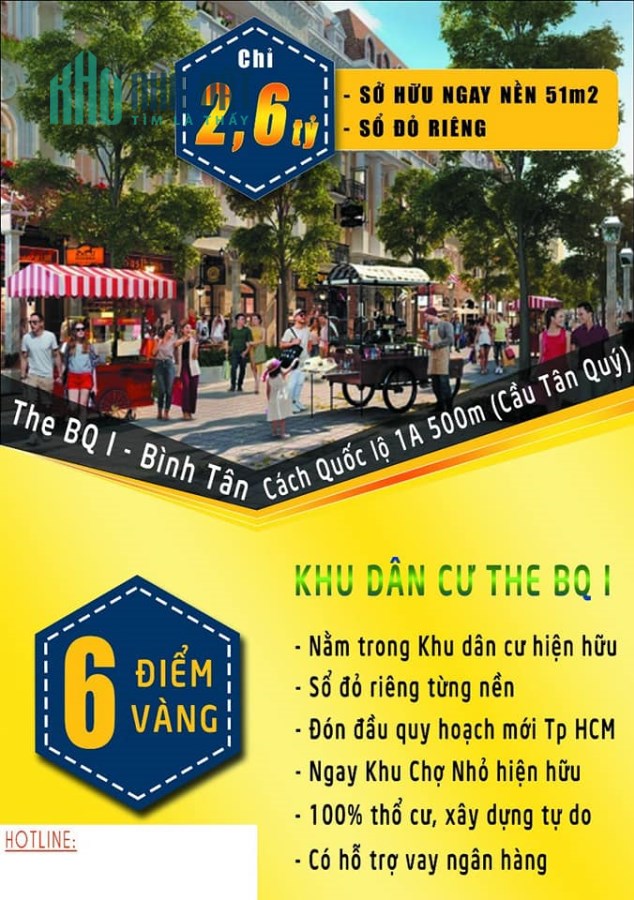 Còn Duy Nhất 10 Nền Tại Bình Tân Liên Khu 5 Liên Khu 6