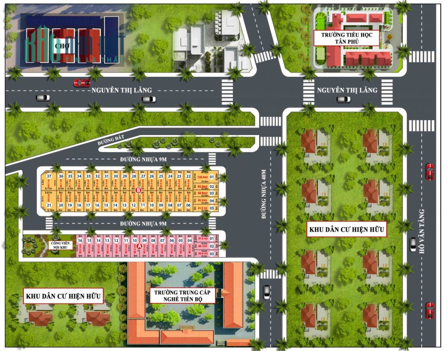 Xuyên Á Garden Củ chi QL22 sổ hồng riêng 90m2