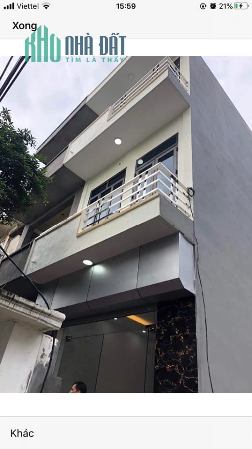BÁN NGÔI NHÀ ĐẸP HIỆN ĐẠI 3 TẦNG MỚI XÂY VÀ Ở CHƯA ĐƯỢC 1NĂM NGO PHỐ TÂN KIM