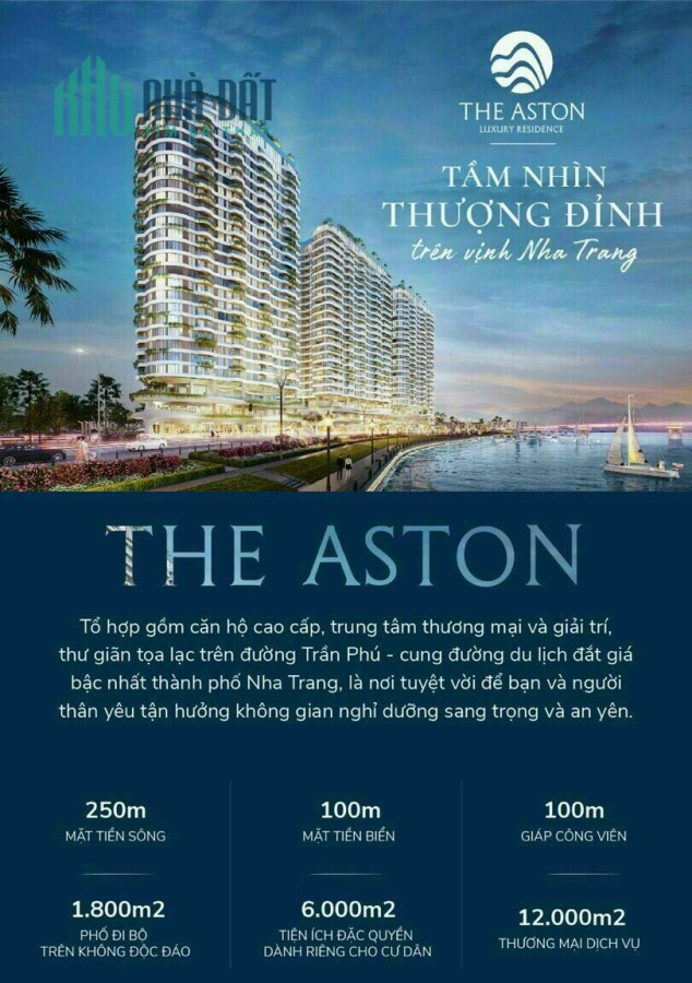 Căn hộ The Aston tọa lạc tại giao lộ đẹp nhất, sở hữu lâu dài duy nhất tại Nha Trang