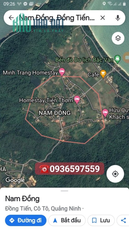 Cần bán mảnh đất vàng, vị trí trung tâm khu tái định cư huyện đảo Cô Tô 5955m2