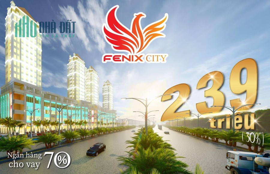 239 triệu nhận ngay nền tại khu đô thị Fenix City