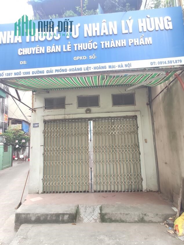Cho thuê tầng 1 tại 1397 Giải Phóng, Hoàng Mai, 0983390355/ 0913011785