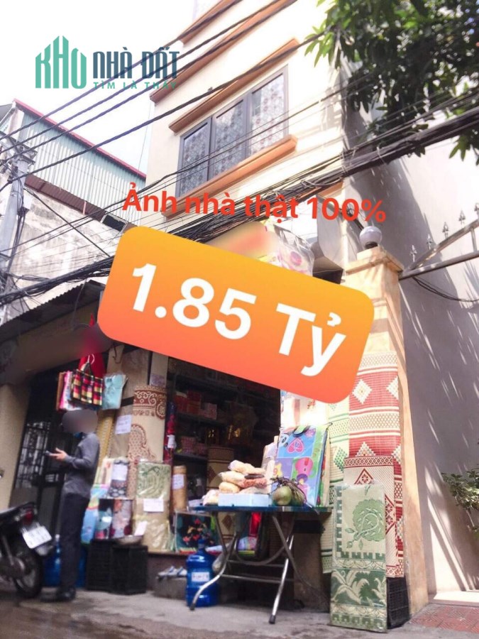 BÁN GẤP NHÀ PHỐ LĨNH NAM, 1,85TỶ, 4TxMT3.5m, ÔTÔ TRÁNH, KD SẦM UẤT. LH: 0395291861