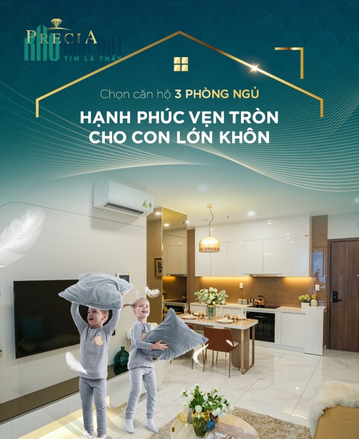 TẬN HƯỞNG NHỊP SỐNG XANH ĐÁNG MƠ ƯỚC VỚI CĂN HỘ 3PN PRECIA