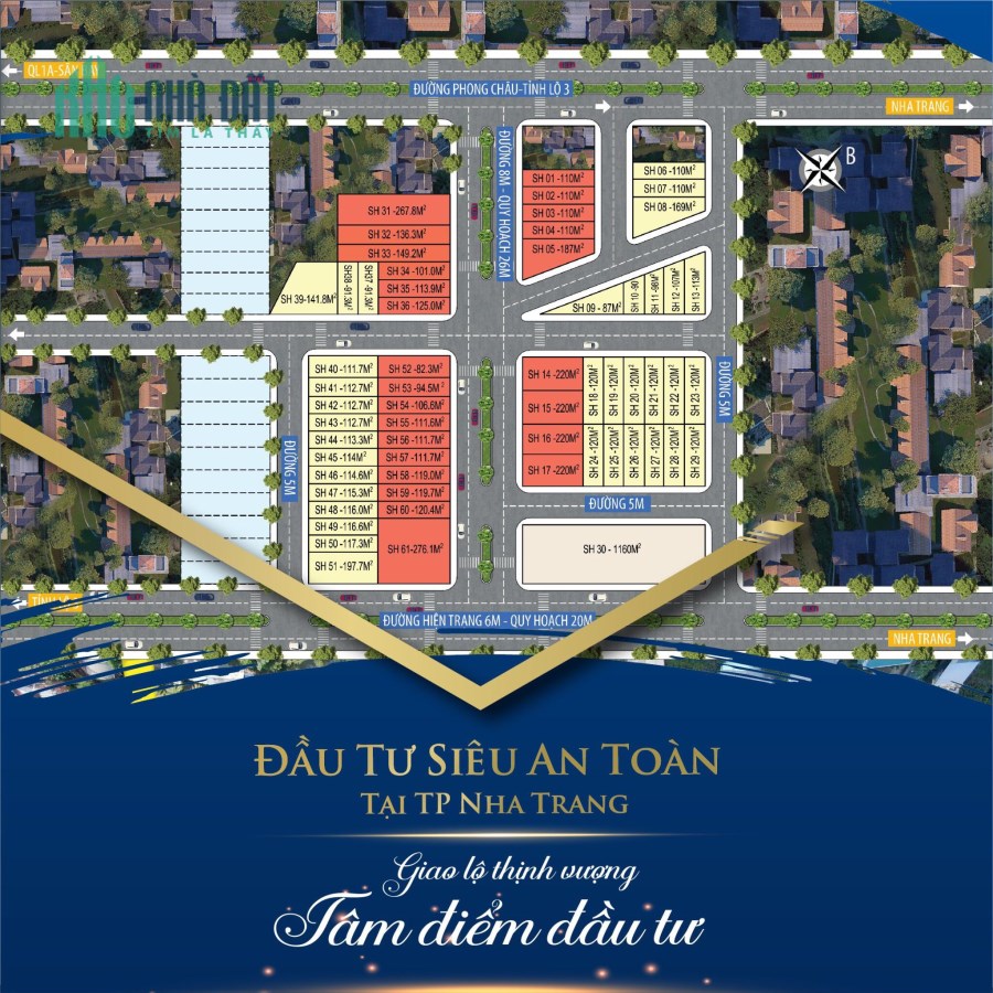 Đất nền sổ đỏ Tây Nha Trang - Đáng đầu tư nhất dịp cuối năm