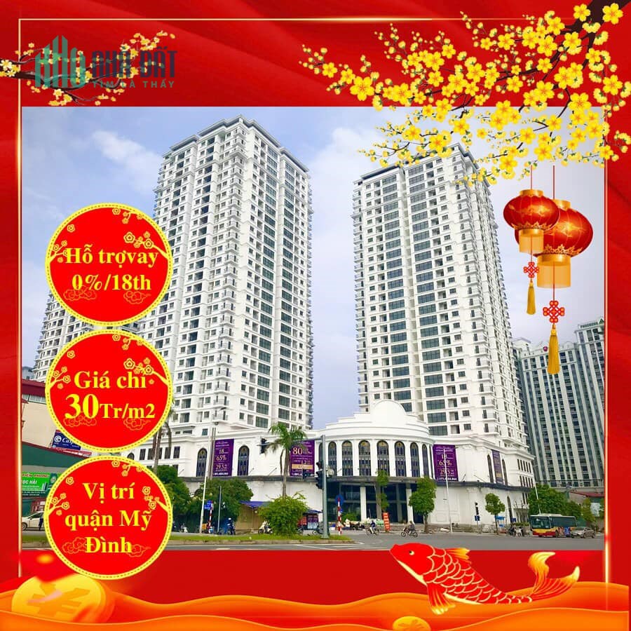 Căn hộ cao cấp trung tâm Mỹ Đình giá chỉ từ 30tr/m2