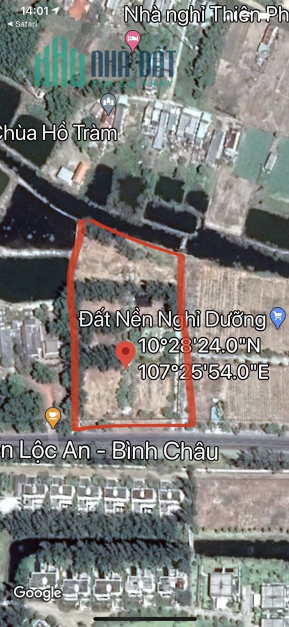 Bán đất mặt tiền ven biển Xuyên Mộc Hồ Tràm, Bà Rịa Vũng Tàu