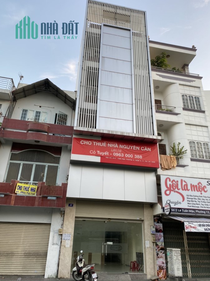 Cho thuê nhà mặt tiền 04 Lê Tuấn Mậu, P.13, Q.6, TP.HCM, 35tr, 0963000388