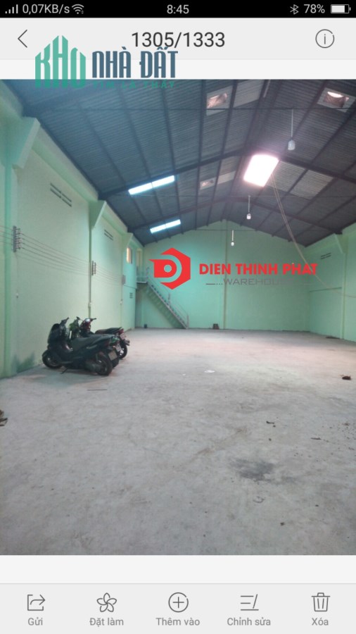 Cho thuê kho xưởng đường Liên Khu2 5 quận Bình Tân (300m_10x30) giá 26tr