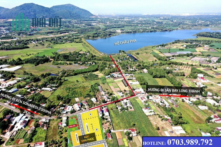 Đất Trung Tâm Phú Mỹ, MT 30m, trên trục đường ra sân bay Long Thành, SHR. LH: 0703.989.792