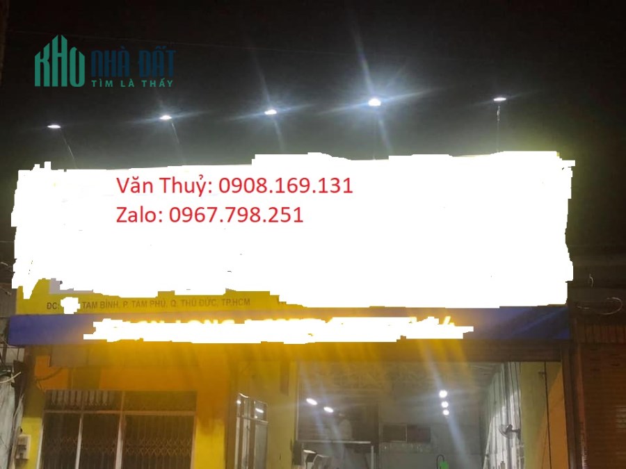 Bán nhà mặt tiền kinh doanh Tam Bình Thủ Đức 279m2.