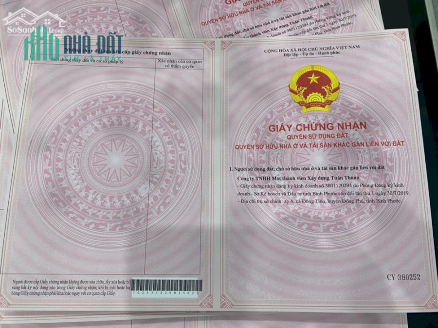 Bán đất nền dự án huyện Đồng Phú - Bình Phước giá 630 triệu