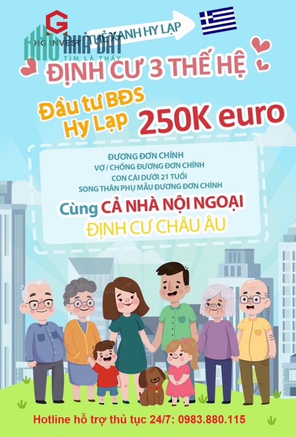 HOT NEWS: NỘP HỒ SƠ ĐỊNH CƯ HY LẠP KHÔNG CẦN XUẤT CẢNH