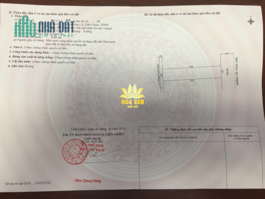 Bán đất 106 Hồ Tùng Mậu, Hòa Minh, Liên Chiểu, Đà Nẵn