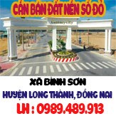 ĐẤT NỀN SỔ ĐỎ NGAY SÂN BAY QUỐC TẾ LONG THÀNH