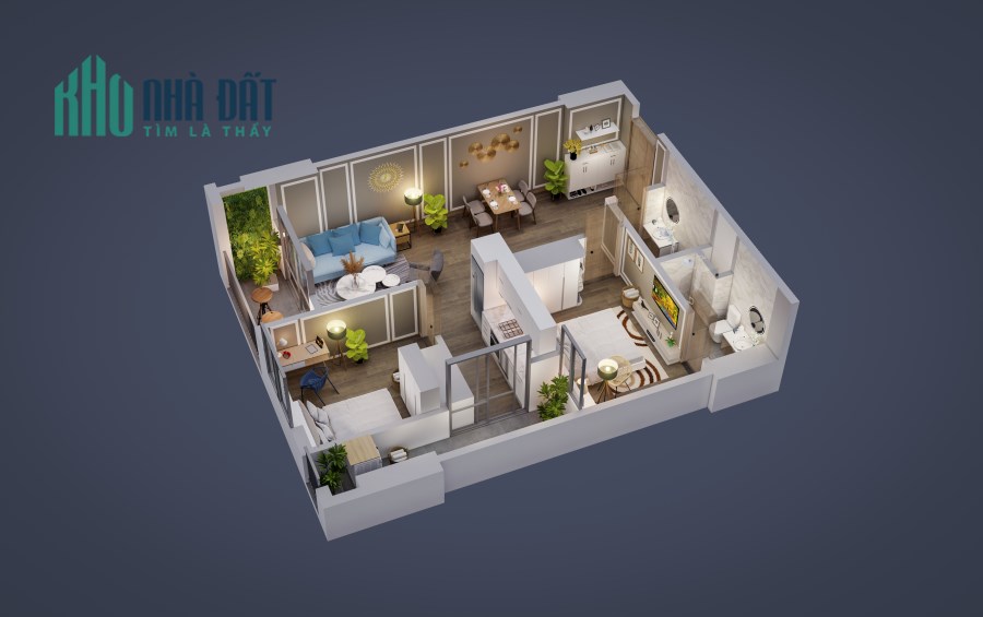 Bán Chung cư Tecco Diamond thanh trì giá chỉ 1,4 tỷ sở hữu căn 2 ngủ 63m2, Lh 0965589892
