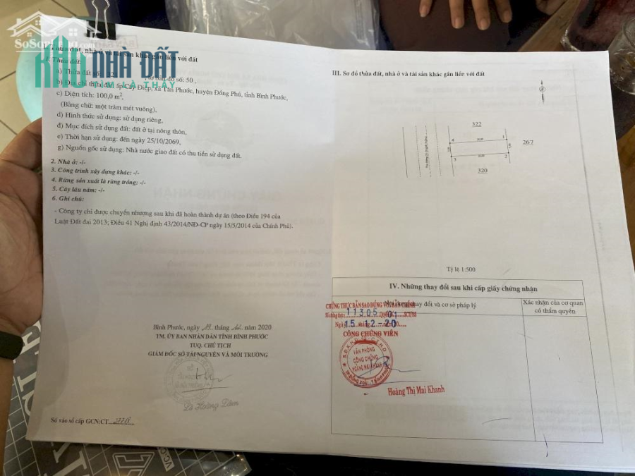 Đất Tân Phước, Đồng Xoài thổ cư 100%. Thanh toán linh hoạt, hỗ trợ ngân hàng 70%