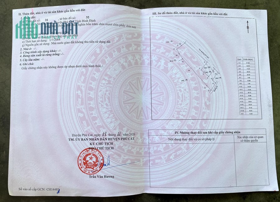 Cần bán đất đẹp diện tích lớn sát TL 634, xã Cát Hạnh, Phù Cát, Bình Định, giá đầu tư