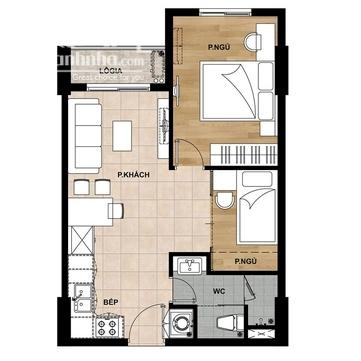Bán căn hộ tầng 10 Samsora Riverside 2PN/49m2