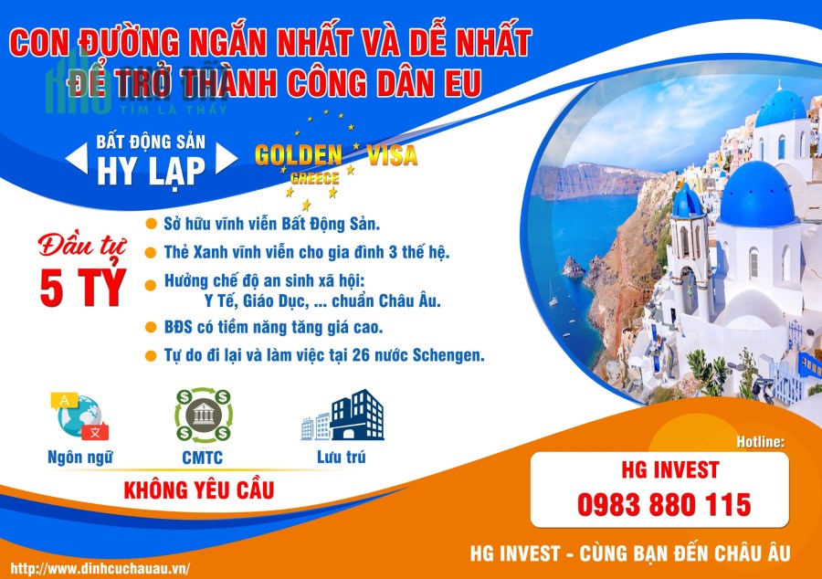 Định cư Hy Lạp- Nhanh chóng và uy tín ngay tại Việt Nam