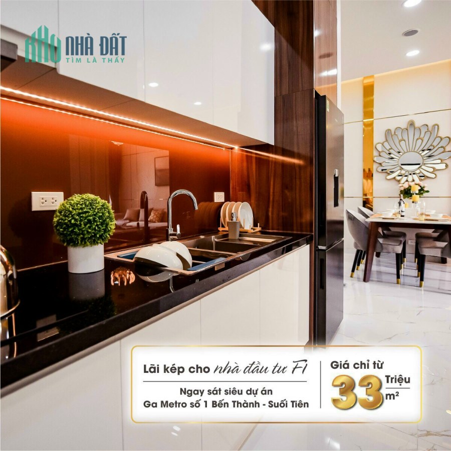 CĂN HỘ 2 PHÒNG NGỦ 75M2 THỐNG NHẤT DĨ AN BÌNH DƯƠNG GIÁ CHỈ 2,5 TỶ