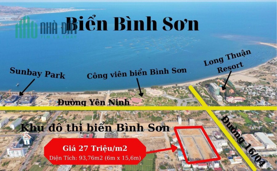 ĐẤT NỀN KHU ĐÔ THỊ KHU K2 – VEN BIỂN NINH CHỮ VÀ SUNBAY PARK NINH THUẬN