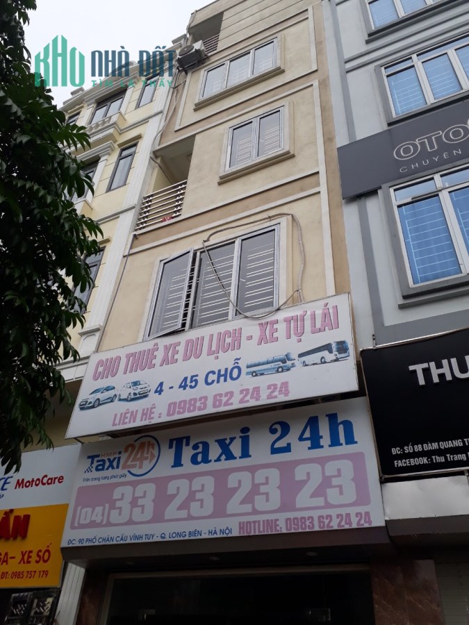 Cho thuê nhà 5,5 tầng mặt phố số 90 Đàm Quang Trung, Long Biên, 0942217966