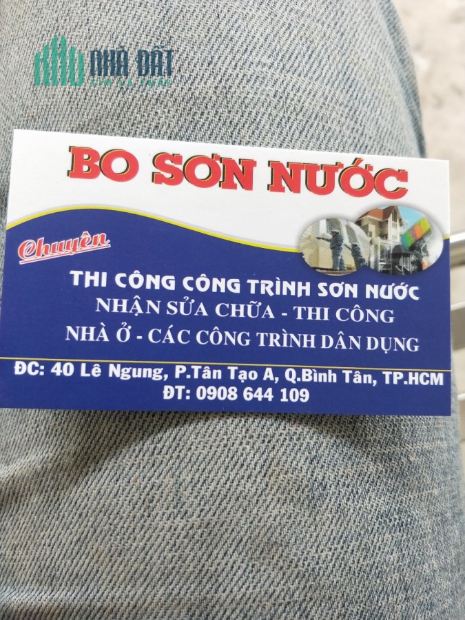 Nhận thi công sơn nước Phường Tân Tạo A Quận Bình Tân TP Hồ Chí Minh