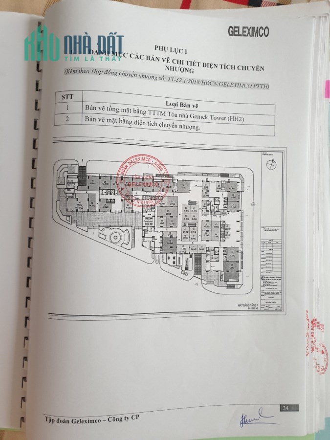 Bán khối đế thương mại chung cư Gemek Tower 2,5 tỷ. LH 0949 367 188
