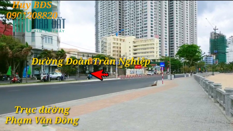 Bán nhà đất mặt tiền Đoàn Trần Nghiệp, gần trường ĐH Nha Trang. Cách biển 300m