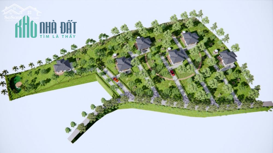 Đất BT biệt thự biệt lập nghĩ dưỡng bảo Lộc topview