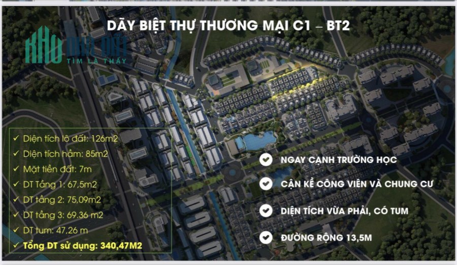 An Lạc Green Symphony - Shopvillas đầu tiên có tầng hầm rộng hơn tầng 1 : Lh 0949011169