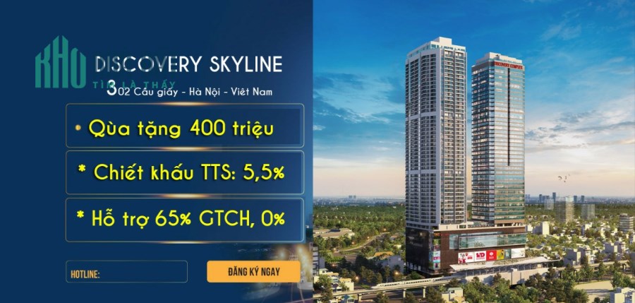 Chính thức ra mắt căn hộ biệt thự trên cao dự án  𝐃𝐢𝐬𝐜𝐨𝐯𝐞𝐫𝐲 𝐒𝐤𝐲𝐥𝐢𝐧𝐞