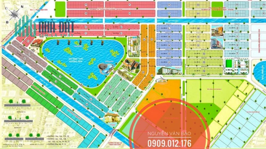 Chủ Đầu Tư KDT Hương Sen Garden[KDC Tân Đô] Thông Báo Thanh Lý 18 Nền Đất- Giá Gốc Từ Chủ Đầu Tư