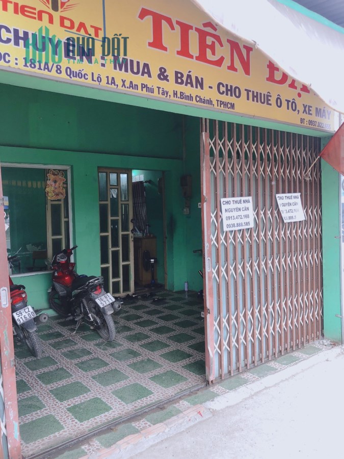 Cần cho thuê nhà mặt tiền tại Quốc lộ 1A- Xã An Phú Tây, Bình Chánh, giá tốt