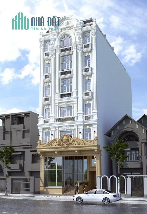 Bán nhà MP Hồ Đắc Di, thang máy, cho thuê 80tr, 2 mặt tiền, vỉa hè, 100m2 x 8T. MT 5m.