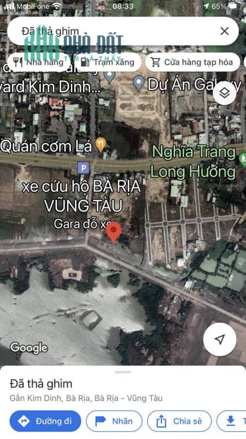 CHÍNH CHỦ CẦN BÁN ĐẤT QUY HOẠCH ĐÔ THỊ TẠI : Phường Kim Dinh – tp Bà Rịa – Vũng Tàu