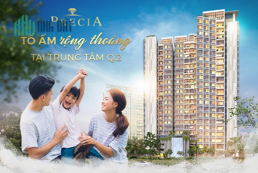Căn hộ cao cấp nằm tại vị trí đắt đỏ Quận 2 , Precia giá gốc chỉ từ 53trieu/m2