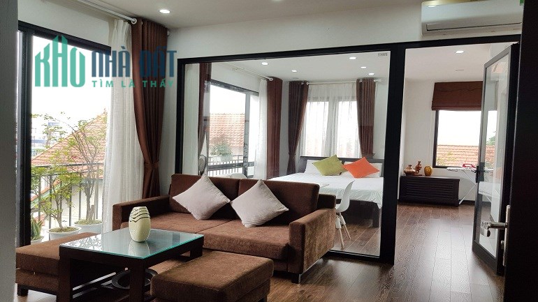 Cho thuê căn hộ dịch vụ tại Xuân Diệu, Tây Hồ, 50m2, 1PN, nội thất mới hiện đại