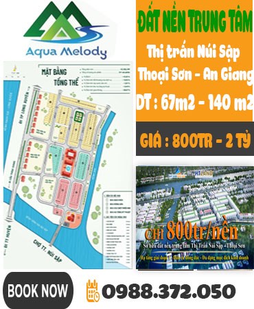 Aqua Melody – khu dân cư Bắc Cống Vong An Giang