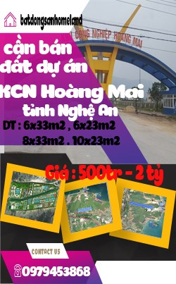 Cần Bán Đất Dự Án Khu Công Nghiệp Hoàng Mai Tỉnh Nghệ An