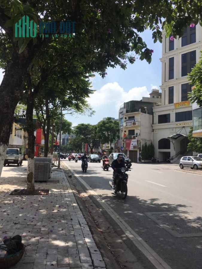 Bán nhà mặt phố Nguyễn Thái Học,DT 105m x 8 tầng,mặt tiền 4.6m,vỉa hè rộng
