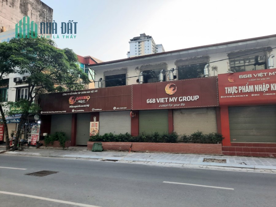 Cho thuê nhà mặt phố Trần Thánh Tông, 160m2 x 2 tầng, MT 22m, 60 tr/th, nhà mới, ảnh thật