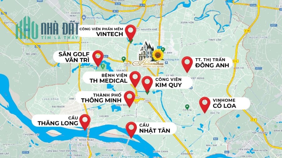 Biệt thự, Liền kề lâu đài 𝐇𝐄𝐋𝐈𝐀𝐍𝐓𝐇𝐔𝐒 𝐂𝐄𝐍𝐓𝐄𝐑 𝐑𝐄𝐃 𝐑𝐈𝐕𝐄𝐑 – Vimefulland Đông Anh