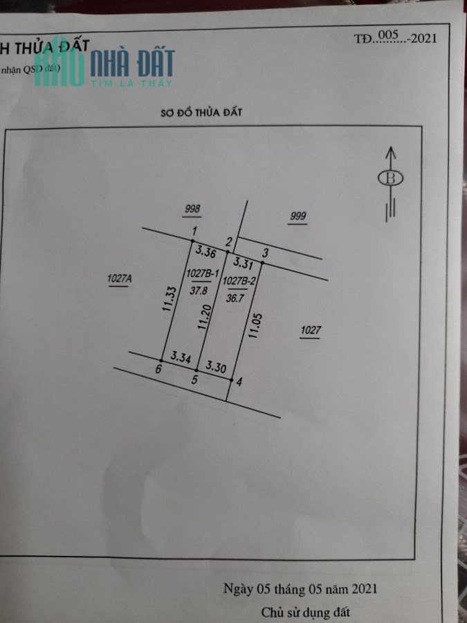 Bán Gấp Mảnh Đất 38m2 Dương Nội Hà Đông HN